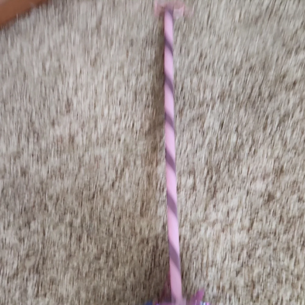 Pink and Purple Twirl Witches Broom - Picture 3 of 4